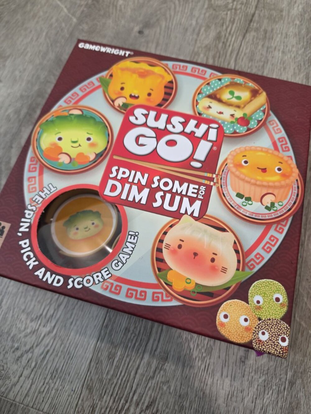 Sushi Go! Spin Some For Dim Sum Gamewright Family Game never used - Picture 3 of 4
